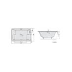 Ligbad Polysan Dupla Inbouw 180x120x54 cm Wit, Ophalen of Verzenden, Nieuw