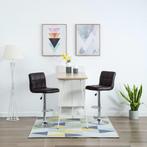 vidaXL Barstoelen 2 st kunstleer bruin, Huis en Inrichting, Verzenden, Nieuw