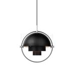 Gubi Multi-Lite Hanglamp, chroom/zwart - ø¸22,5 cm, Huis en Inrichting, Lampen | Hanglampen, Verzenden, Nieuw