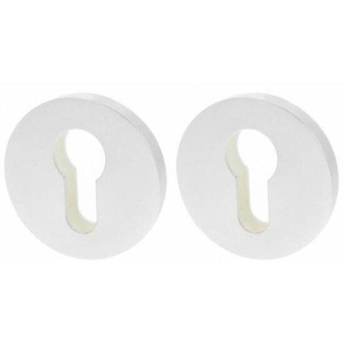 2 PC-Plaatjes Impresso Rond Aluminium F1, Doe-het-zelf en Verbouw, Hang- en Sluitwerk, Nieuw, Ophalen of Verzenden