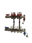RVS  vloerverwarming verdeler 5 groepen  meest compleet