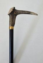 Unieke Wandelstok - Hertshoorn, Hertengewei, Rond 1900, Antiek en Kunst
