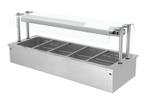 GGM Gastro | Bain marie inbouw - 1,8m - 5x GN 1/1 - met |, Verzenden, Nieuw in verpakking