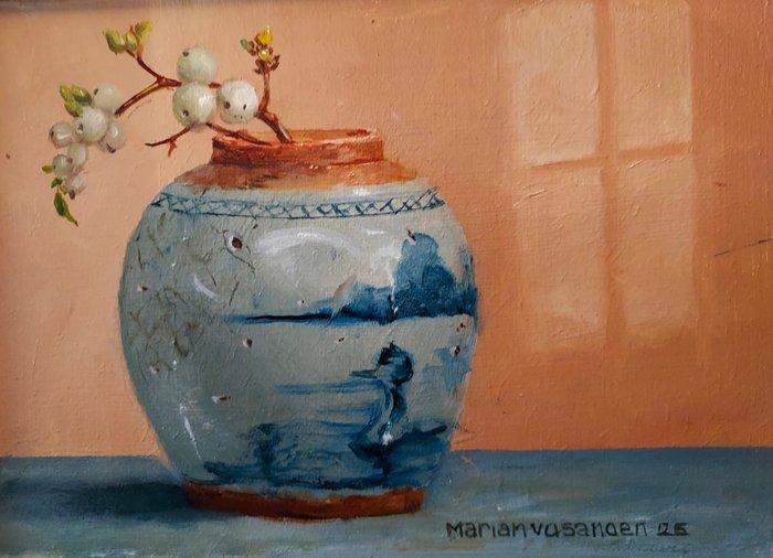 Marian van der Sanden (1957) - Antiek chinees gemberpotje, Antiek en Kunst, Kunst | Schilderijen | Klassiek