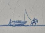Tegel - Scheepvaart/transport - 1700-1750 - Trekschuit met