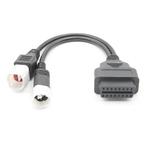 Yamaha 3+4-pins naar 16-pins OBD2 Verloopkabel – Motorfiets, Verzenden, Nieuw
