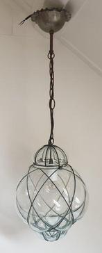 Gekooide hanglamp - Glas, Staal - Venetiaanse stijl, Antiek en Kunst