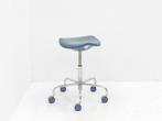 Werkstoel Rexite - blauw - 5-poots chroom met blauwe, Ophalen of Verzenden, Gebruikt