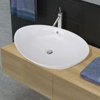 vidaXL Keramische wastafel ovaal  59 x 38,5 cm, Doe-het-zelf en Verbouw, Sanitair, Verzenden, Nieuw