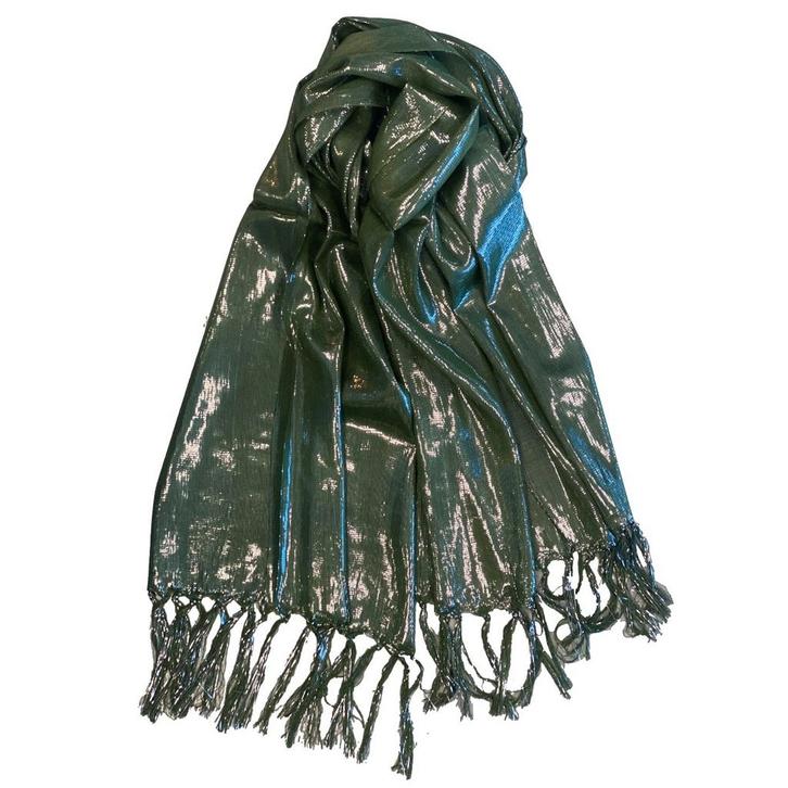 Fako Fashion - Glitter Sjaal - Lichte Shawl - 175x50cm -, Kleding | Dames, Mutsen, Sjaals en Handschoenen, Verzenden
