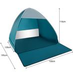 Trizand Pop-Up Strandtent 200x150x110 cm - Ruim, Lichtgew..., Ophalen of Verzenden, Nieuw