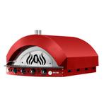 GGM Gastro | Pizzaoven op gas - Rood - 9x 25cm - Handmatig |, Verzenden