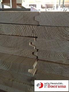 Vuren Blokhutprofiel | kwaliteit | goedkoop | !! 4200mm!!, Doe-het-zelf en Verbouw, Hout en Planken, Vuren, 300 cm of meer, 25 tot 50 mm