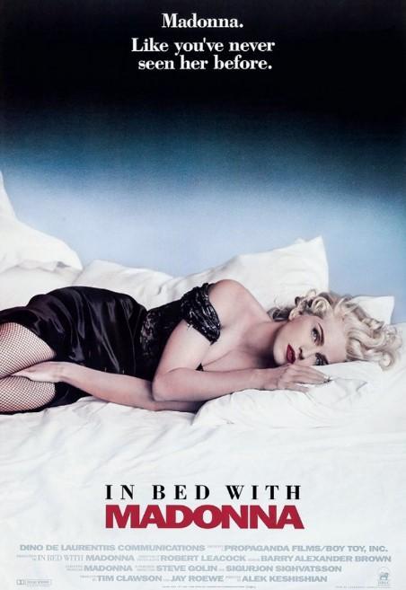 Posters - Poster Madonna - In Bed With, Verzamelen, Muziek, Artiesten en Beroemdheden, Zo goed als nieuw, Verzenden