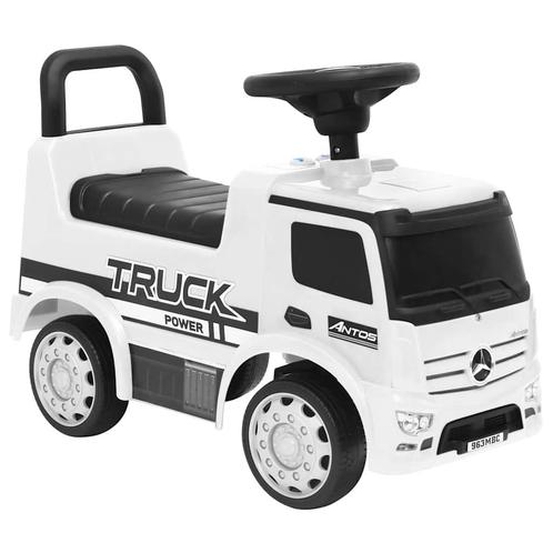 vidaXL Loopauto Mercedes Benz Truck wit, Kinderen en Baby's, Speelgoed | Buiten | Voertuigen en Loopfietsen, Nieuw, Verzenden