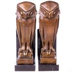 Boekensteunen - Brons, Marmer - Art deco stijl, Antiek en Kunst
