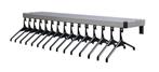 Wand Garderoberrek inclusief hangers Aluminium 20 haken 6..., Verzenden, Nieuw in verpakking