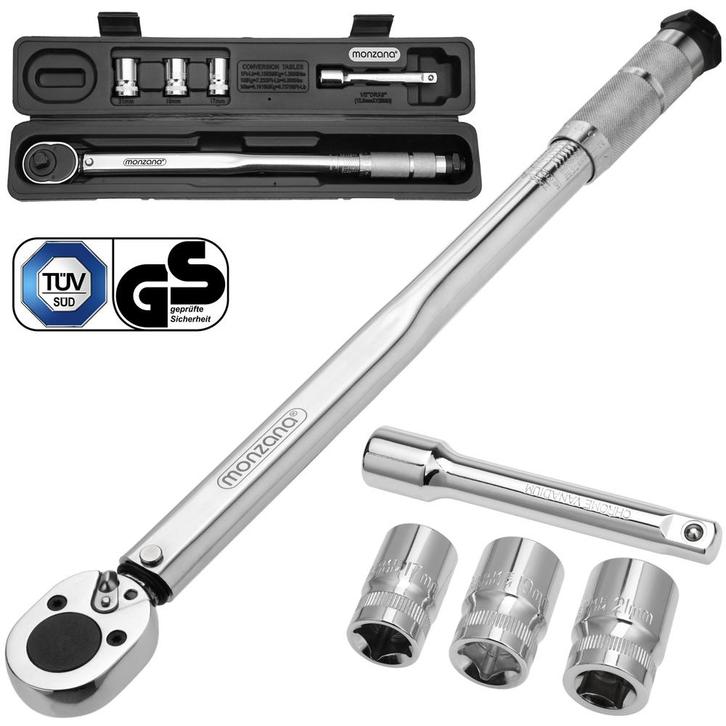 Momentsleutelset 6 delig chroom-vanadium staal (Auto-Fiets), Auto diversen, Auto-accessoires, Nieuw, Verzenden