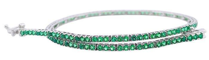 Zonder Minimumprijs - Armband - 18 karaat Witgoud Smaragd, Sieraden, Tassen en Uiterlijk, Armbanden