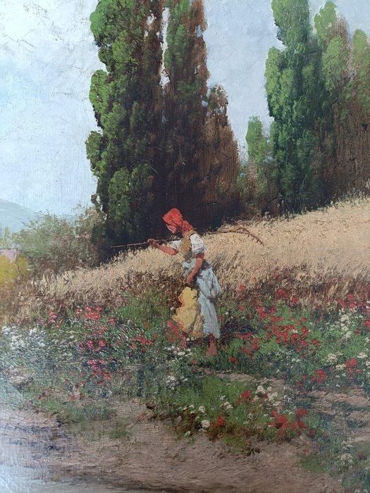 László Neogrády Jr. (1896–1962) - Paesaggio contadino, Antiek en Kunst, Kunst | Schilderijen | Klassiek