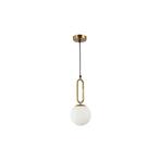 Hanglamp | BALI | 1x E27 | Ø15cm | Goud, Huis en Inrichting, Lampen | Hanglampen, Ophalen of Verzenden, Nieuw, Metaal, 50 tot 75 cm