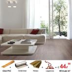 Klik PVC + ondervloer + plinten + leggen = voor € 39,90 p/m², Nieuw, Grijs, Vinyl