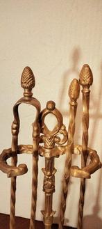 Openhaard accessoire (4) - dennenappels - Massief brons -