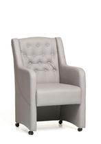 Eetkamerstoel Norwich - eetkamerstoelen - Wit, Nieuw, Wit, Stof