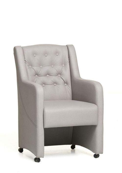 Eetkamerstoel Norwich - eetkamerstoelen - Wit, Huis en Inrichting, Stoelen, Wit, Nieuw, Stof