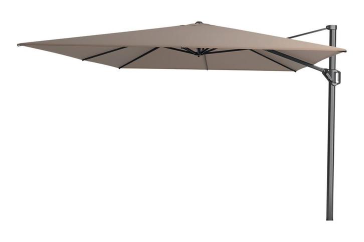 Platinum Challenger zweefparasol T1 Premium 4x3 m. - Havana, Tuin en Terras, Parasols, Zweefparasol, Nieuw, Kantelbaar, Verzenden