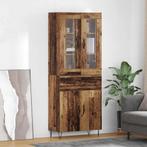 vidaXL buffetkast met lade Oud Hout 69,5 x 34 x 180 cm, Huis en Inrichting, Minder dan 50 cm, Verzenden, Nieuw, Minder dan 100 cm