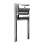 Bituxx - Staande brievenbus - Met losse krantenrol - RVS, Tuin en Terras, Brievenbussen, Verzenden, Nieuw