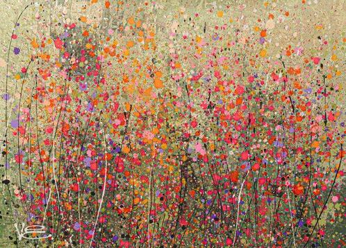 Violeta Endo - Floratopia. XXL, Antiek en Kunst, Kunst | Schilderijen | Modern