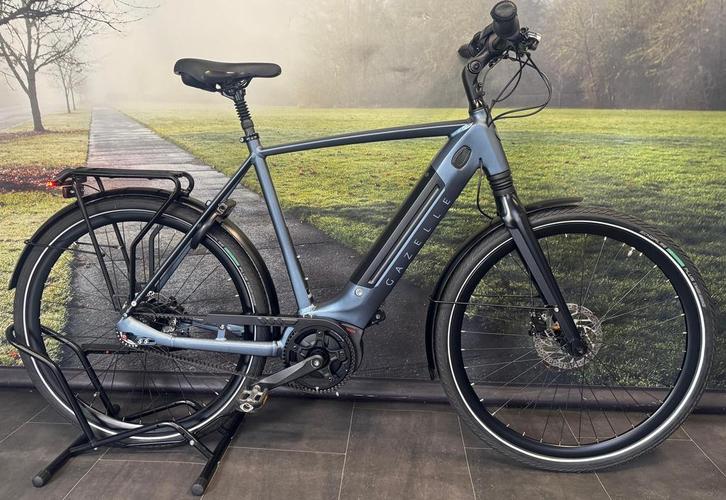 Gazelle Ultimate C8+ elektrische herenfiets – riem, Bosch, Fietsen en Brommers, Elektrische fietsen, 50 km per accu of meer, Zo goed als nieuw