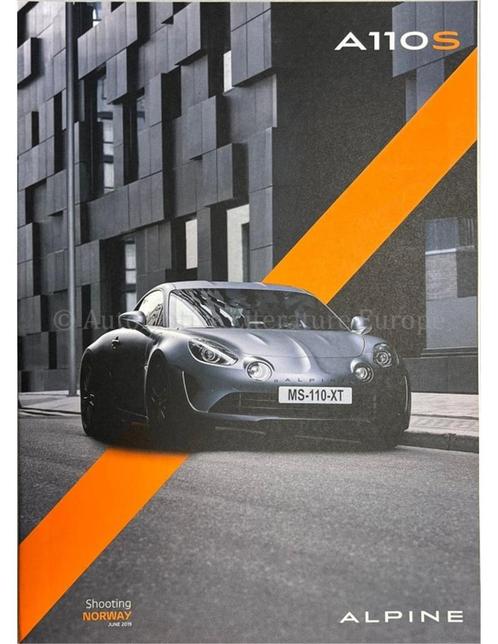 2019 ALPINE A110 PURE BROCHURE FRANS | ENGELS, Boeken, Auto's | Folders en Tijdschriften