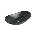 Waskom Gia 61x36x15cm Nero marmerlook zwart, Verzenden, Nieuw