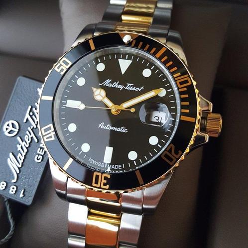 Mathey-Tissot - Swiss Automatic - Diver - Gold - New - Heren, Sieraden, Tassen en Uiterlijk, Horloges | Heren