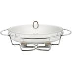 Kinghoff KH-1411 ovalen chafing dish en warmhoudbak van glas, Huis en Inrichting, Ophalen of Verzenden, Nieuw