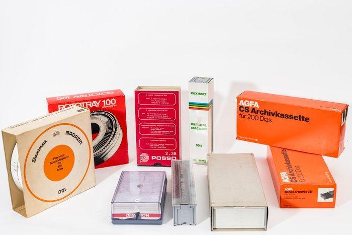 Braun, Leica, Agfa, Zeiss, Paximat Vintage diamagazijnen, Audio, Tv en Foto, Fotocamera's Analoog