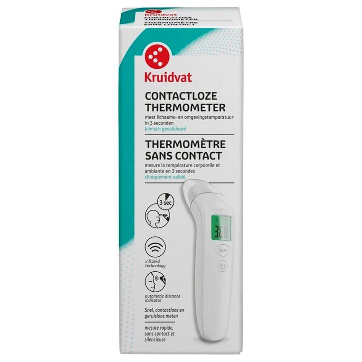 Kruidvat Contactloze Thermometer, Sport en Fitness, Gezondheidsproducten en Wellness, Nieuw, Verzenden
