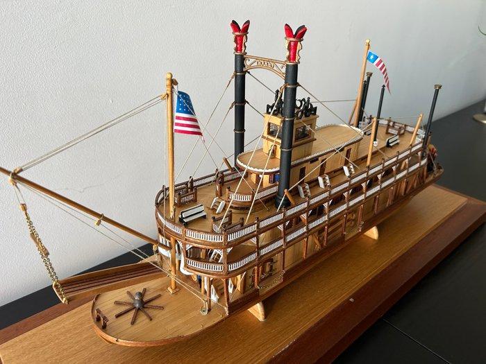 Mississippi Stoom Boot - Modelschip - Uitzonderlijk model,, Antiek en Kunst, Antiek | Overige Antiek