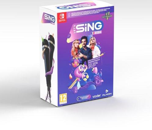 Lets Sing 2024 Version Française + 2 Microphones - Nintendo, Spelcomputers en Games, Spelcomputers | Nintendo Wii U, Verzenden