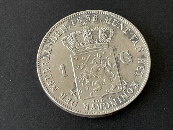 Nederland. Willem III. 1 Gulden 1856 (Zonder Minimumprijs), Postzegels en Munten, Munten | Nederland