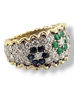 Ring - 14 karaat Geel goud, 14k Geelgouden Ring met, Sieraden, Tassen en Uiterlijk, Ringen, Nieuw