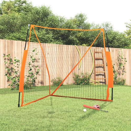vidaXL Honkbalnet draagbaar 183x182x183cm staal polyester, Sport en Fitness, Honkbal en Softbal, Nieuw, Verzenden
