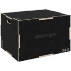 Plyo-Box/Springbox, Robuust, 61 X 51 X 41 Cm, Zwart, Handvat, Sport en Fitness, Verzenden, Nieuw