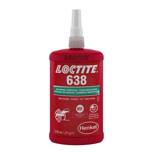 Loctite 638 250 ml, fles, Doe-het-zelf en Verbouw, Overige Doe-het-zelf en Verbouw, Nieuw, Verzenden
