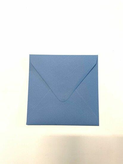Envelop 14 x 14 cm Kraft Zeeblauw, Hobby en Vrije tijd, Kaarten | Zelf maken, Verzenden