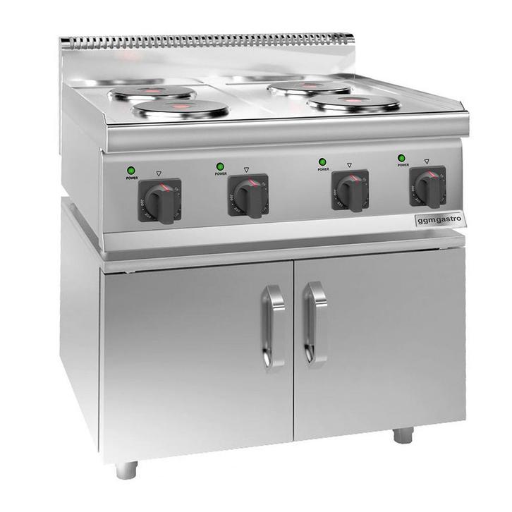 GGM Gastro | Elektrisch fornuis - 8 kW - 4 ronde platen - |, Zakelijke goederen, Horeca | Meubilair en Inrichting, Nieuw in verpakking