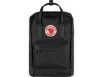 Fjällräven Kånken Laptop 15 Unisex Rugzak - Black, Verzenden, Zo goed als nieuw